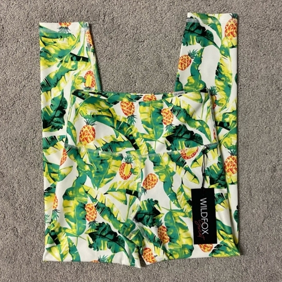 NWT WILDFOX Palms & Pinas leggings . Size sm - Picture 10 of 10
